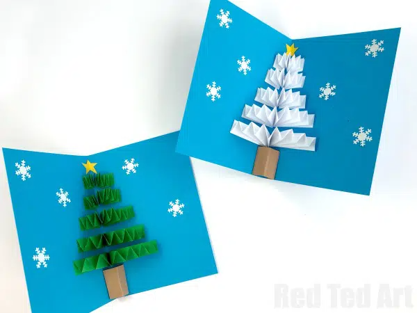 3D Christmas Pop Up Card - DIY 3D Christmas Pop Up Card Ideas