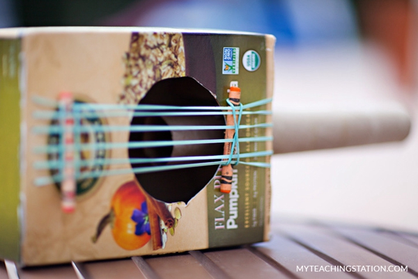Cereal Box Guitar - DIY Cereal Box Guitar Ideas