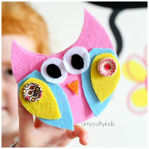 Felt Owl Finger Puppets - DIY Felt Owl Finger Puppets Ideas