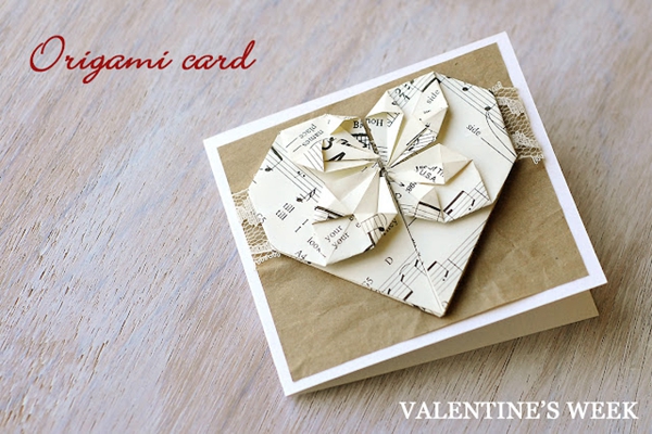 ORIGAMI VALENTINE'S DAY CARD - DIY ORIGAMI VALENTINE'S DAY CARD Ideas