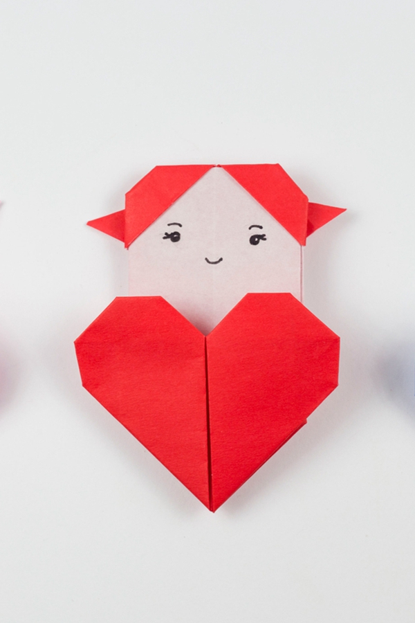Origami Heart Pocket - DIY Origami Heart Pocket Ideas