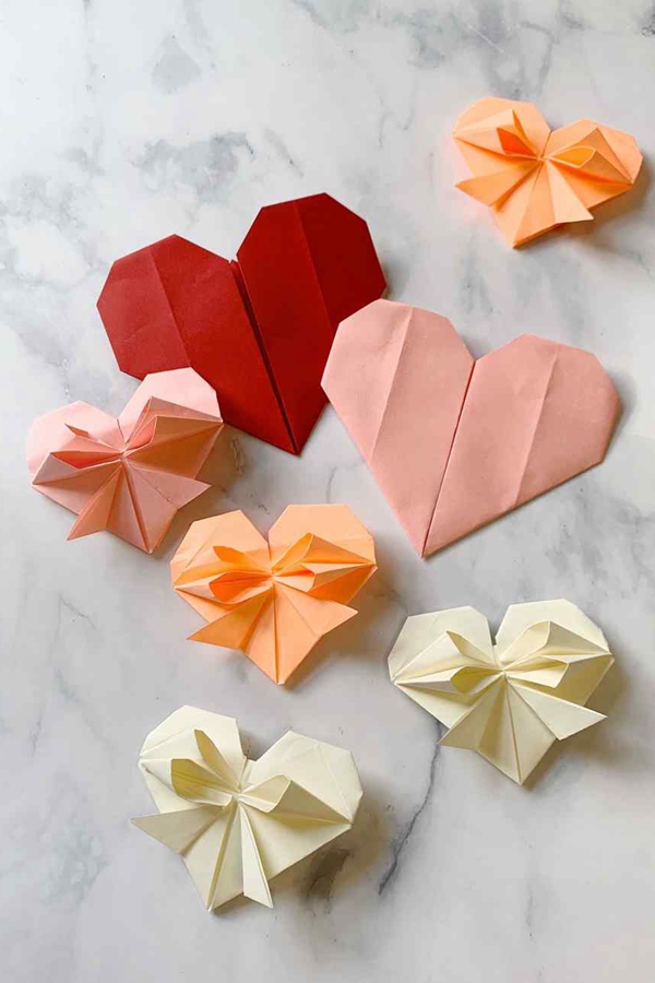 Origami Hearts - DIY Origami Hearts Ideas