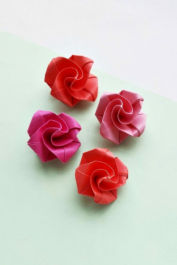 Origami Rose - DIY Origami Rose Ideas