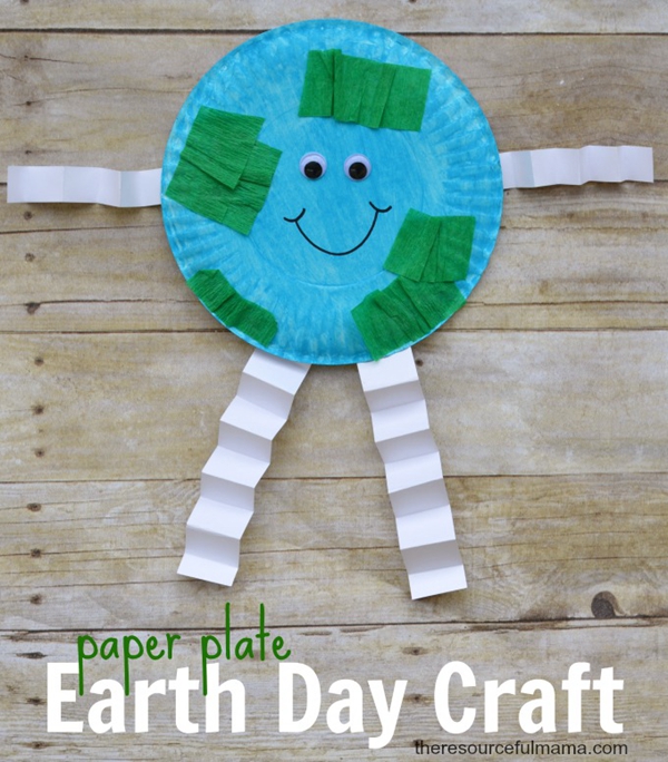 Paper Plate EARTH DAY CRAFT - DIY Paper Plate EARTH DAY CRAFT Ideas