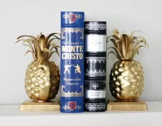 Pineapple Bookends - DIY Pineapple Bookends Ideas