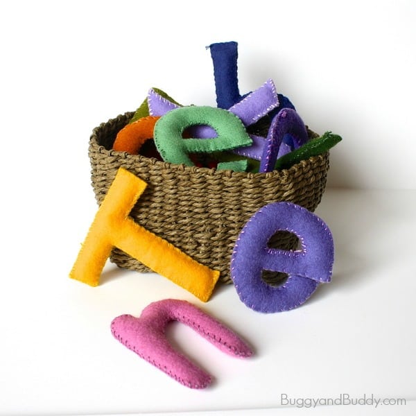 Stuffed Felt Alphabet Letters - DIY Stuffed Felt Alphabet Letters Ideas
