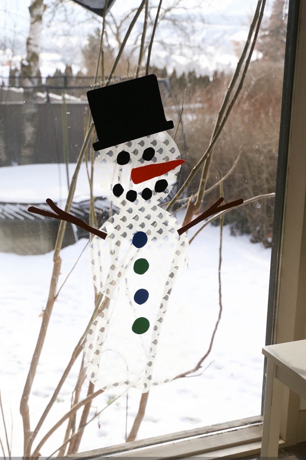 Window Snowman Activity - DIY Window Snowman Activity Ideas